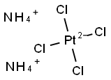 AMMONIUM TETRACHLOROPLATINATE(II) 结构式