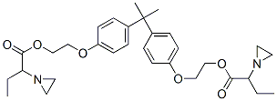 (isopropylidene)bis(p-phenyleneoxyethylene) bis(alpha-ethylaziridine-1-acetate) 结构式