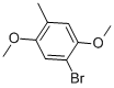 1-溴-2,5-二甲氧基-4-甲基苯 结构式