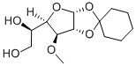 1,2-O-亚环己基-3-O-甲基-Α-D-呋喃葡萄糖 结构式
