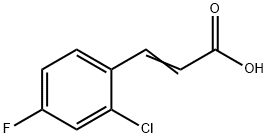 2-氯-4-氟肉桂酸 结构式