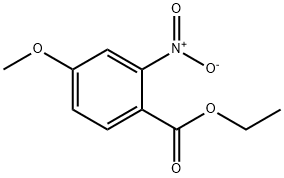 4-甲氧基-2-硝基苯甲酸乙酯 结构式