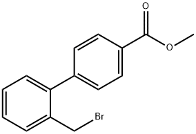 4'-溴甲基-2-联苯甲酸甲酯 结构式