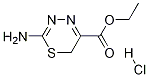 2-氨基-6H-1,3,4-噻二嗪-5-羧酸乙酯盐酸盐 结构式