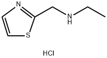 N-(1,3-噻唑-2-基甲基)乙胺二盐酸盐 结构式