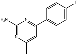 4-(4-氟苯基)-6-甲基-2-氨基嘧啶 结构式