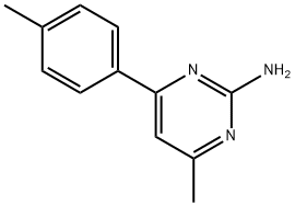 4-METHYL-6-(4-METHYLPHENYL)PYRIMIDIN-2-AMINE 结构式