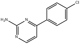 4-(4-氯苯基)嘧啶-2-胺 结构式