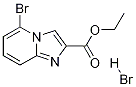 5-溴-咪唑并[1,2-A]吡啶-2-羧酸乙酯氢溴酸 结构式