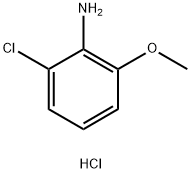 2-氯-6-甲氧基苯胺盐酸盐 结构式