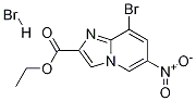 8-溴-6-硝基咪唑并[1,2-A]吡啶-2-羧酸乙酯氢溴酸盐 结构式
