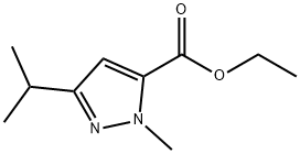 1-METHYL-3-ISOPROPYL-1H-PYRAZOLE-5-CARBOXYLICACIDETHYLESTER 结构式