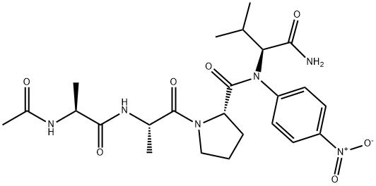 AC-ALA-ALA-PRO-VAL-PNA 结构式