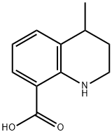 1,2,3,4-TETRAHYDRO-4-METHYLQUINOLINE-8-CARBOXYLIC ACID 结构式