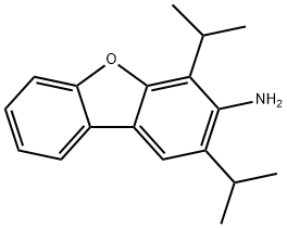 2,4-二异丙基3-氨基二苯并呋喃 结构式