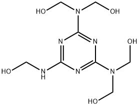 [[6-[(hydroxymethyl)amino]-1,3,5-triazine-2,4-diyl]dinitrilo]tetrakismethanol 结构式