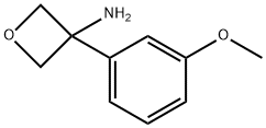 3-(3-Methoxyphenyl)oxetan-3-amine 结构式