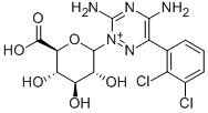 拉莫三嗪-N2 -葡萄糖醛酸 结构式