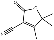 4,5,5-Trimethyl-2-oxo-2,5-dihydro-3-furancarbonitrile 结构式