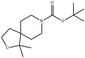 tert-butyl 1,1-dimethyl-2-oxa-8-azaspiro[4.5]decane-8-carboxylate 结构式