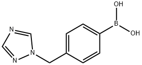 Boronic acid, B-[4-(1H-1,2,4-triazol-1-ylmethyl)phenyl]- 结构式