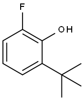 2-(叔丁基)-6-氟苯酚 结构式