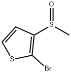 2-溴-3-(甲基亚磺酰基)噻吩 结构式