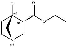ENDO-1-AZABICYCLO[2.2.1]HEPTANE-3-CARBOXYLIC ACID, ETHYL ESTER 结构式
