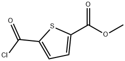 2-Thiophenecarboxylic acid, 5-(chlorocarbonyl)-, methyl ester (9CI) 结构式