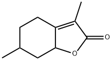 5,6,7,7A-四氢-3,6-二甲基-2(4H)-苯呋喃酮 结构式