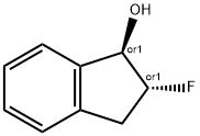 1H-Inden-1-ol,2-fluoro-2,3-dihydro-,trans-(9CI) 结构式