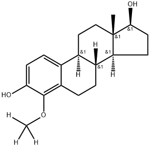 4-Methoxy-d3-17b-estradiol 结构式