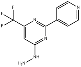 4-肼基-2-(吡啶-4-基)-6-(三氟甲基)嘧啶 结构式