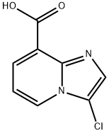 3-氯咪唑[1,2-A]吡啶-8-羧酸 结构式