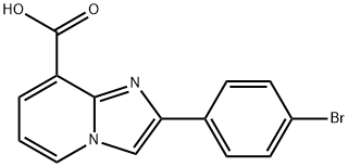 2-(4-溴苯基)咪唑并[1,2-A]吡啶-8-羧酸 结构式
