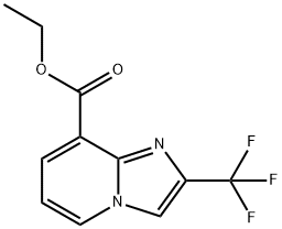 2-(三氟甲基)咪唑并[1,2-A]吡啶-8-羧酸甲酯 结构式