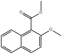甲基2-甲氧基萘甲酸酯 结构式