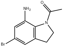 1-(7-氨基-5-溴吲哚炔-1-基)乙烷-1-酮 结构式
