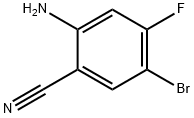 2-氨基-5-溴-4-氟苯甲腈 结构式