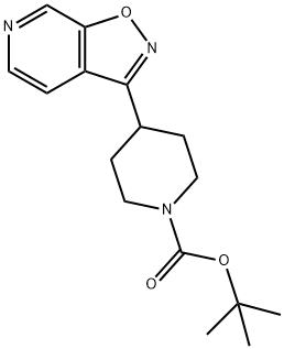 tert-butyl 4-(isoxazolo[5,4-c]pyridin-3-yl)piperidine-1-carboxylate 结构式