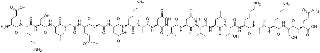 PARATHYROID HORMONE [ASP76]-HUMAN: FRAGMENT 64-84 结构式