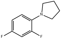 1-(2,4-二氟苯基)吡咯烷 结构式