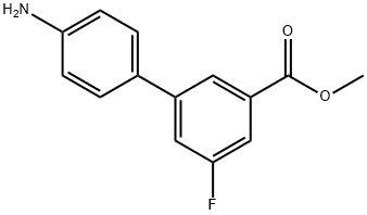 3-(4-氨基苯基)-5-氟苯甲酸甲酯 结构式