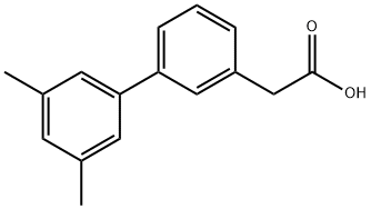 3-(3,5-二甲基苯基)苯乙酸 结构式