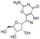 5-amino-3-ribofuranosylpyrazolo(3,4-e)(1,3)oxazine-7-one 结构式