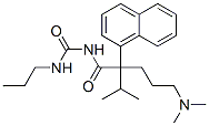 1-[5-(Dimethylamino)-2-isopropyl-2-(1-naphtyl)valeryl]-3-propylurea 结构式