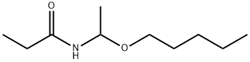 Propanamide,  N-[1-(pentyloxy)ethyl]- 结构式