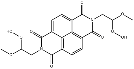N,N'-bis(2-hydroxyperoxy-2-methoxyethyl)-1,4,5,8-naphthalenetetracarboxylic diimide 结构式