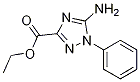 5-AMino-1-phenyl-1H-1,2,4-triazole-3-carboxylic acid ethyl ester 结构式