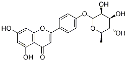 芹菜甙元 4'-O-鼠李糖苷 结构式